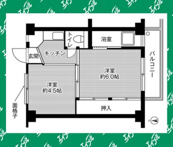 間取図 ビレッジハウス長草2号棟