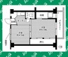 ビレッジハウス長草2号棟 2Kの間取り