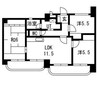 名鉄名古屋本線/有松駅 徒歩11分 1階 築31年 3LDKの間取り