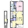 ルミエール 1LDKの間取り