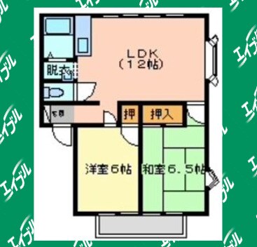 間取り図 名鉄河和線/住吉町駅 徒歩10分 2階 築33年