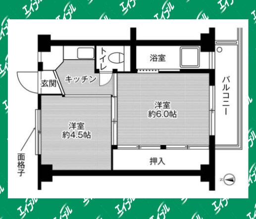 間取り図 ビレッジハウス富木島8号棟