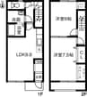 名鉄常滑線・空港線/古見駅 徒歩28分 1階 築13年 2LDKの間取り
