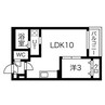 名鉄常滑線・空港線/柴田駅 徒歩8分 3階 築浅 1LDKの間取り