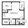 名鉄常滑線・空港線/道徳駅 徒歩7分 1階 築浅 1LDKの間取り