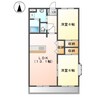 アンジュ神ノ倉Ａ 2LDKの間取り
