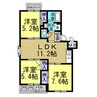 名鉄河和線/半田口駅 徒歩24分 2階 築33年 3LDKの間取り