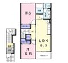 ファミール神田　Ａ 2DKの間取り