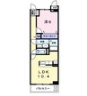 プラネットＤ 1LDKの間取り