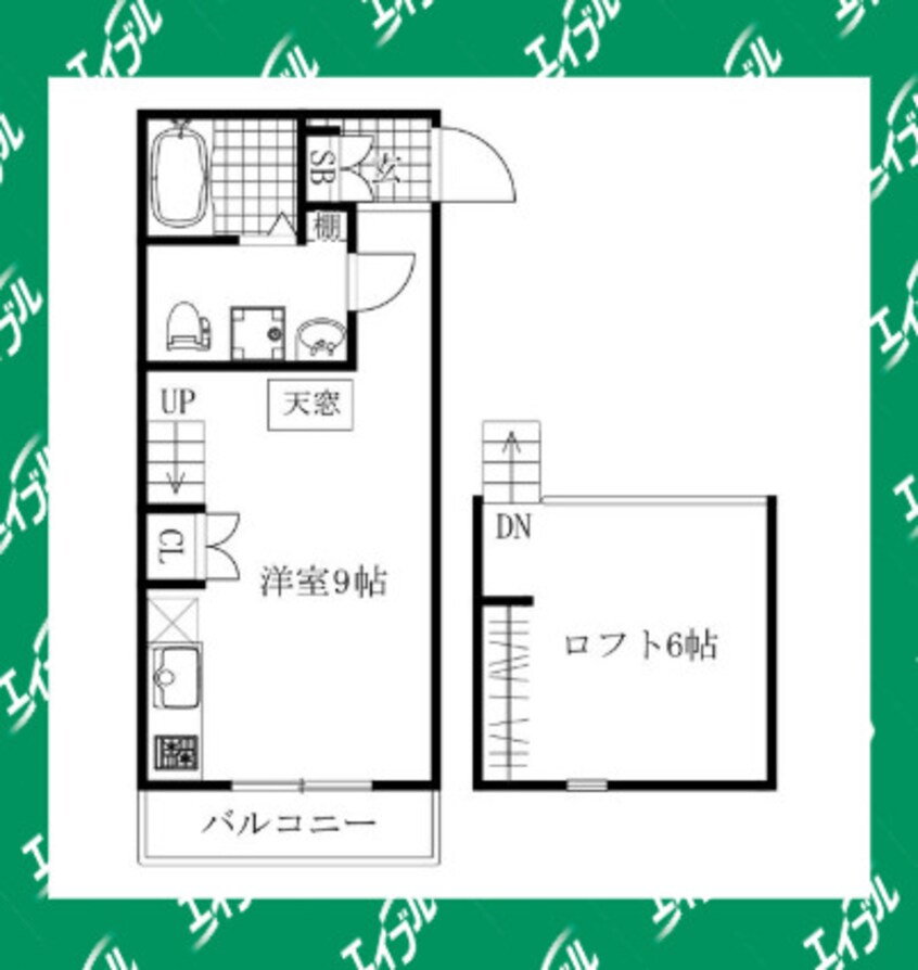 間取図 名鉄名古屋本線/本星崎駅 徒歩9分 2階 築7年