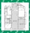 パークヒルズ桜台 2LDKの間取り