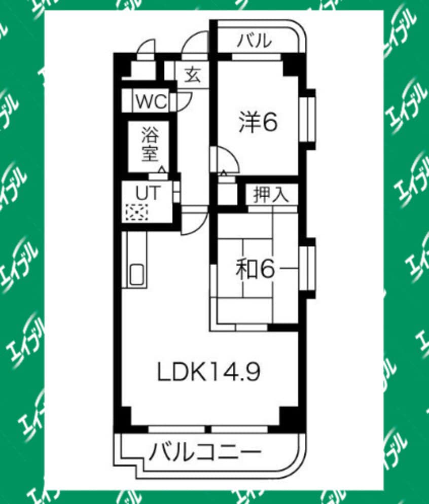 間取図 東海道本線/共和駅 徒歩10分 3階 築25年