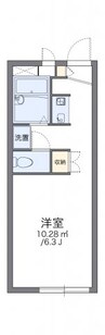 レオパレスＭ 1Kの間取り