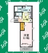 レジデンス大府駅クロス 1Kの間取り