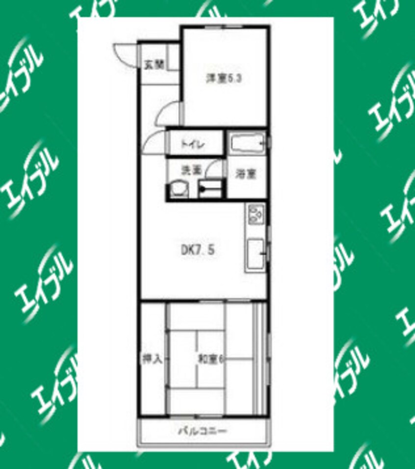 間取図 名古屋市営地下鉄鶴舞線/塩釜口駅 徒歩10分 1階 築37年
