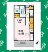 レセンテ鶴が沢Ⅱ 1Rの間取り