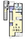 アダージュⅡ 1Rの間取り