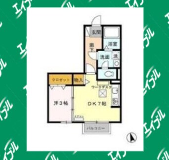 間取図 エルコーポ　A