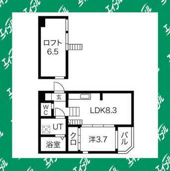 間取図 ハーモニーテラス中江