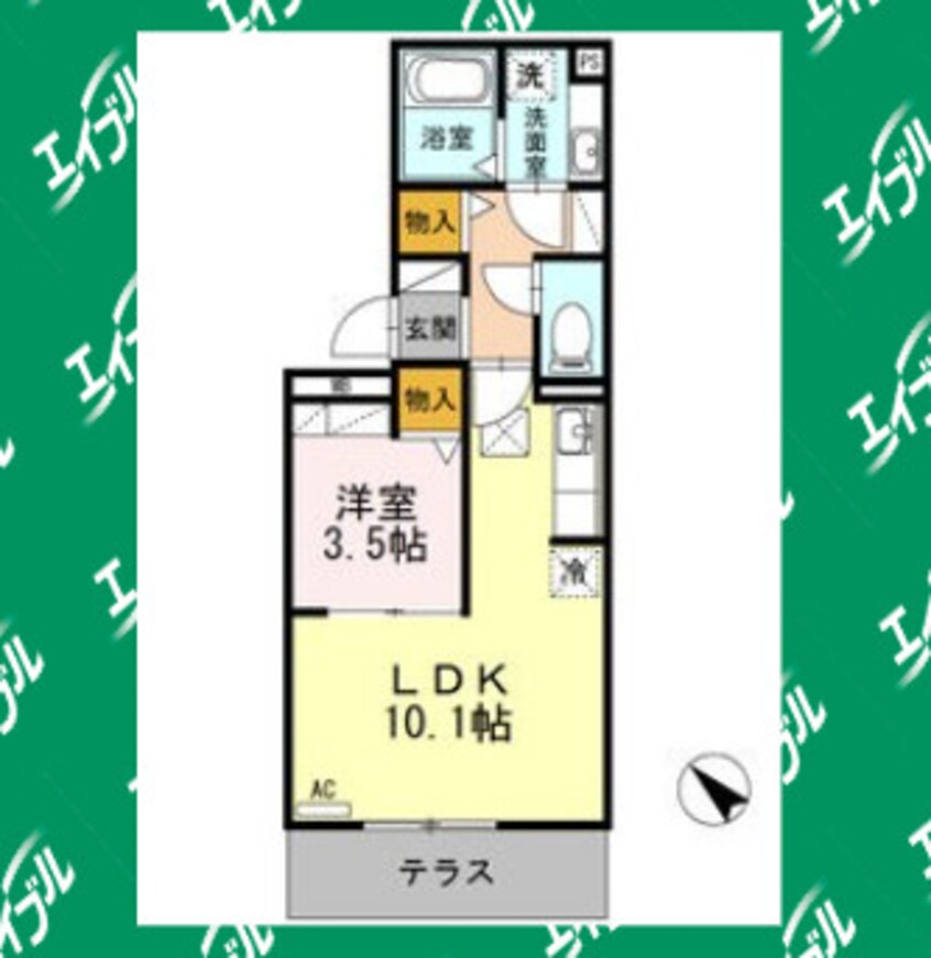 間取図 ピースガーデン　東新町
