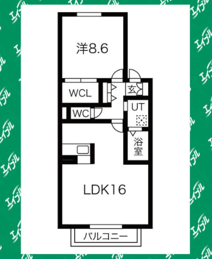 間取図 REJION滝ノ水