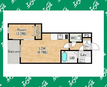 間取図 ジーメゾン名古屋道徳エルシア