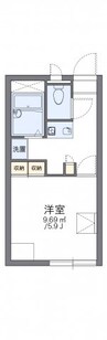 レオパレスウッドヒルⅡ 1Kの間取り