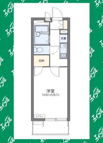 間取図 レオパレス見寿野