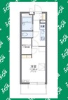 レオパレスレインボーⅠ 1Kの間取り