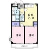 アーバンライフ二村台 2DKの間取り