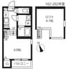 名鉄名古屋本線/左京山駅 徒歩11分 2階 築6年 1Kの間取り