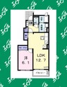 近鉄名古屋線/伏屋駅 徒歩6分 1階 築15年 1LDKの間取り