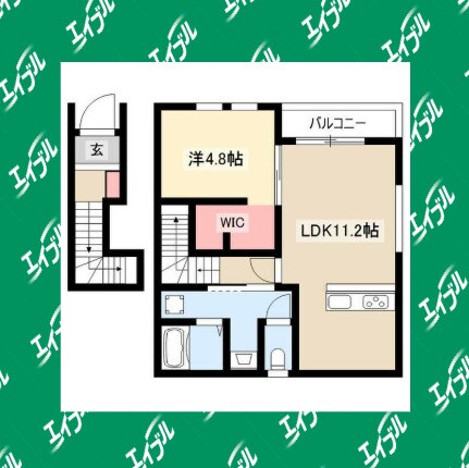 間取り図 近鉄名古屋線/伏屋駅 徒歩31分 2階 築2年