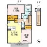 名鉄常滑線・空港線/名和駅 徒歩17分 2階 築9年 2LDKの間取り