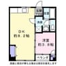 京第一マンション 1DKの間取り