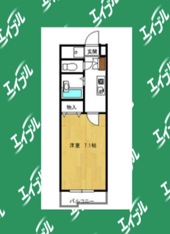 間取図 名古屋市営地下鉄東山線/名古屋駅 徒歩7分 5階 築34年