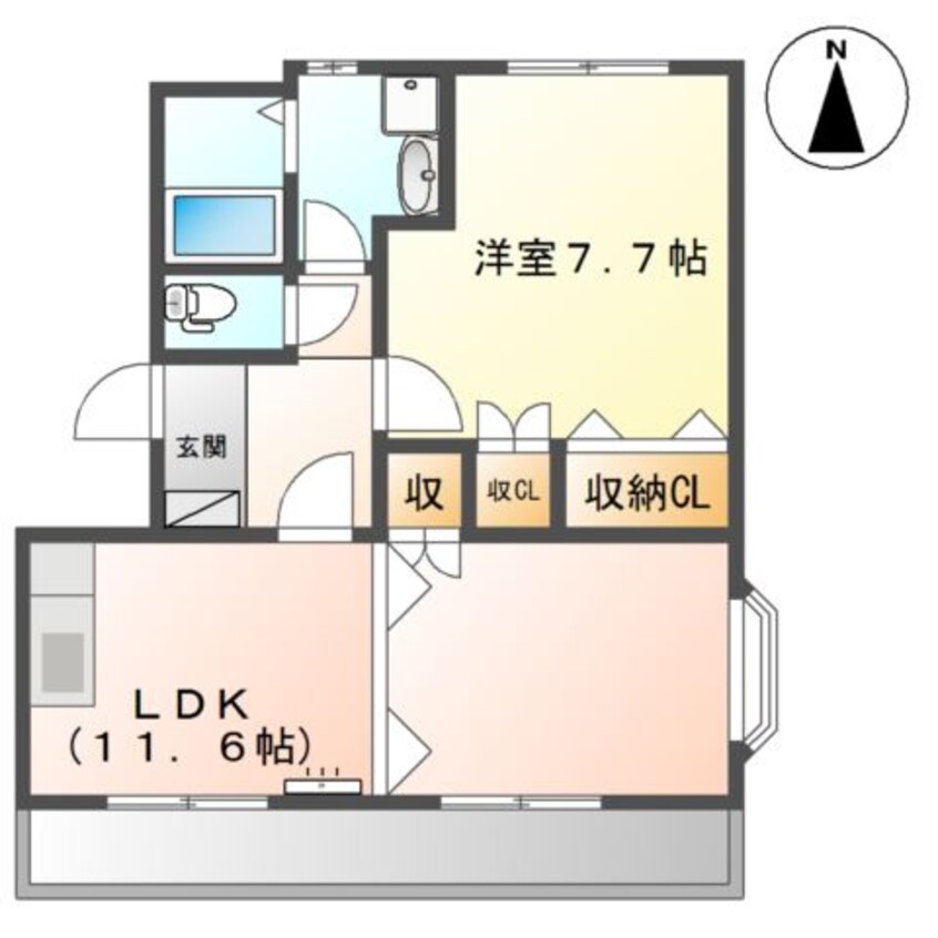 間取図 エメラルド・ノービレⅢ