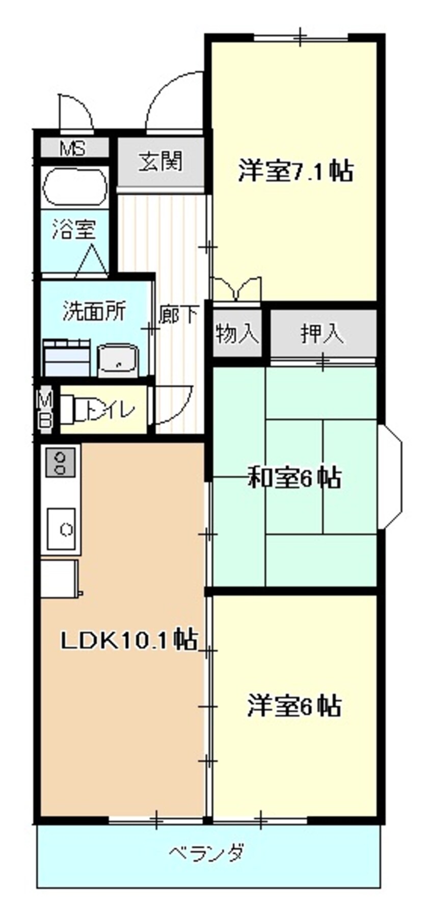 間取図 メゾンルミエール