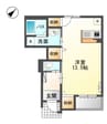 ベルソフィア 1Rの間取り