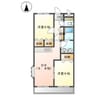 スィエクル２１ 2DKの間取り