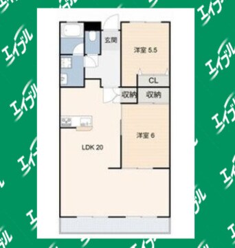 間取図 リトルアイランド(V)