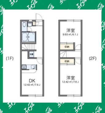 間取図 レオパレスＫＡＮＡＭＥⅠ