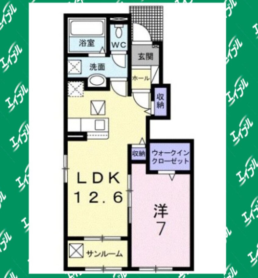 間取図 グリーン・ノアⅠ