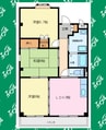 クレール.A 3LDKの間取り
