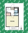 ヴァンベール八事 1Kの間取り