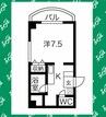 名古屋市営地下鉄名城線/新瑞橋駅 徒歩4分 2階 築25年 1Kの間取り