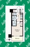 ステージファースト名古屋尾頭橋 1Kの間取り