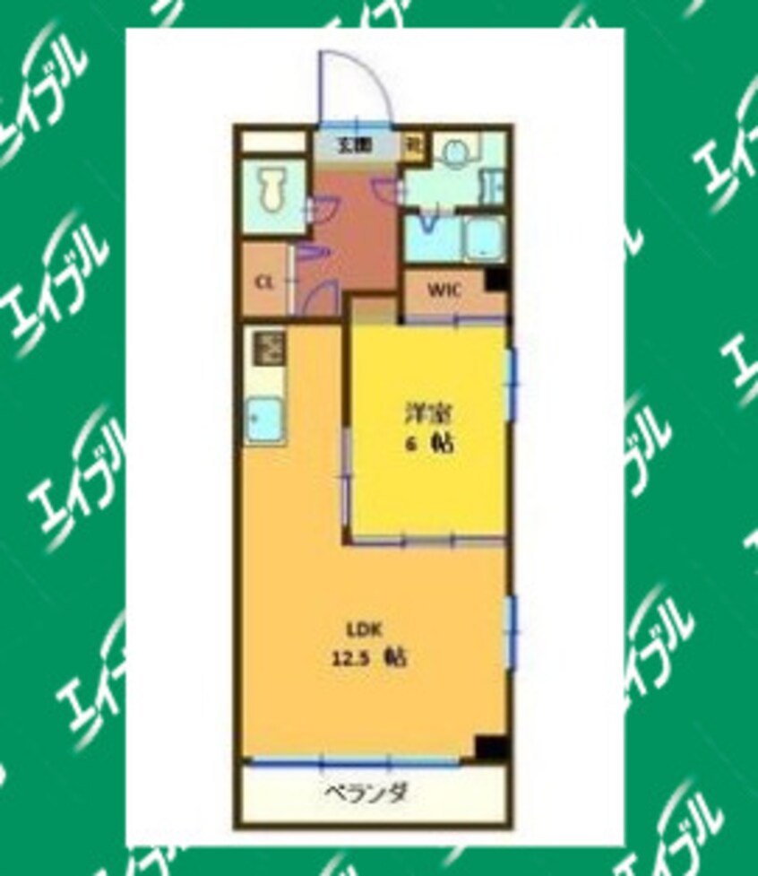 間取図 グランドヒルズ入場2番館