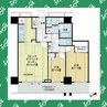 ヴィークタワー名古屋東別院 2LDKの間取り