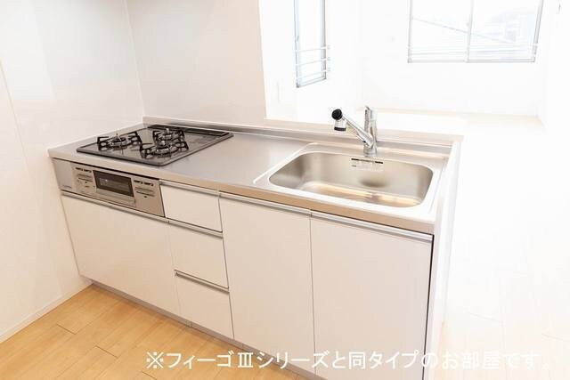 お料理しやすいキッチンです ソレイユ　Ｆ